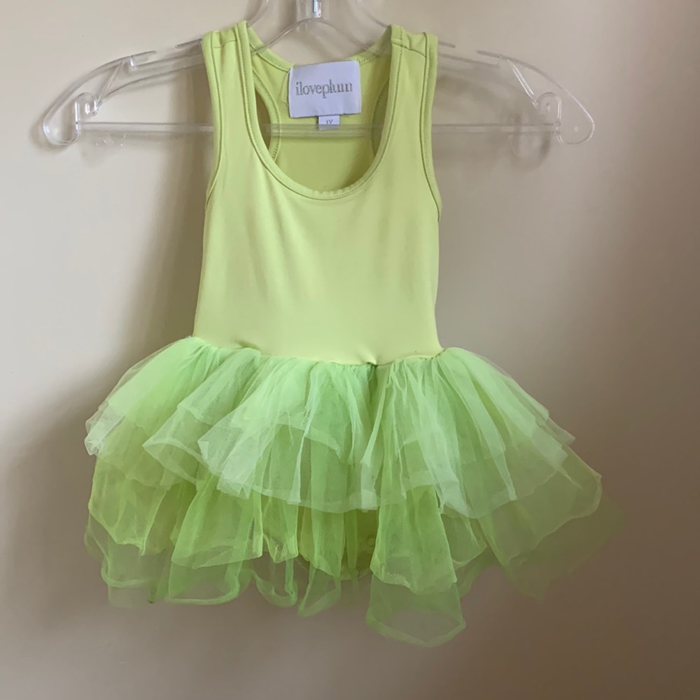 Iloveplum 1yr Tutu in Hallie green color
